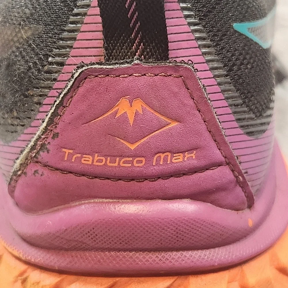 Asics Shoes Womens 8 Black Trabuco Max Sneakers Trail Running Gorpcore 1012A901 - Picture 10 of 13
